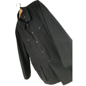VTG 90s Giorgio Armani Mens Italy Black Jacket Button-Up Size 40 US RX10346